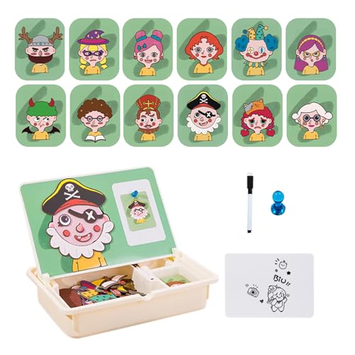 Buerfu Magnetisches Spielzeug, Zuordnungsspiel Lernspielzeug, Kreative Reisespiele Mit Tragecase Für Kinder Ab 3 Mädchen Zuhause Kindergarten Spiel Buerfu Magnetisches Spielzeug, Zuordnungsspiel Lernspielzeug, Kreative Reisespiele Mit Tragecase Für Kinder Ab 3 Mädchen Zuhause Kindergarten Spiel von Buerfu