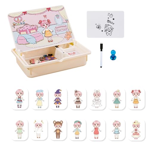 Buerfu Magnetisches Spielzeug - Zuordnungsspiel Lernspielzeug,Kreative Reisespiele Mit Tragecase Für Kinder Ab 3 Mädchen Zuhause Kindergarten Spiel Buerfu Magnetisches Spielzeug - Zuordnungsspiel Lernspielzeug,Kreative Reisespiele Mit Tragecase Für Kinder Ab 3 Mädchen Zuhause Kindergarten Spiel von Buerfu