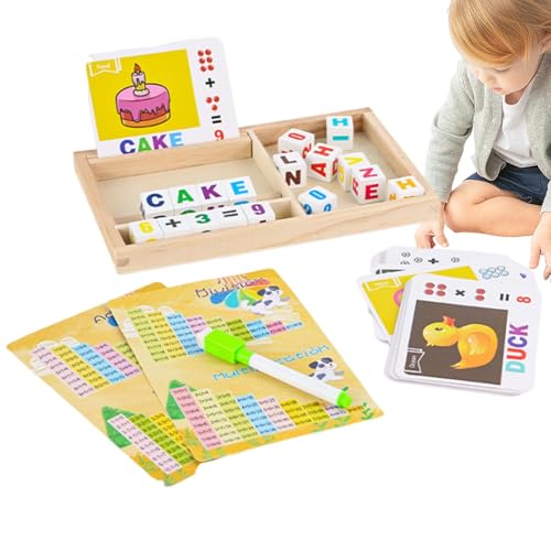 Buerfu Matching-Spiel für Kinder,Matching-Spiel für Kinder | Buchstaben-Matching-Puzzle,Lernspielzeug für Vorschulkinder im Alter von 3–8 Jahren, Zahlen- und Buchstaben-Matching-Spiele von Buerfu