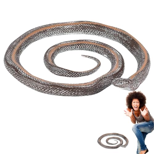 Buerfu Schlangen-Streichspielzeug, realistische gefälschte Schlange, Spielen Sie Snakes Fun Snake Toys, Streich-Requisiten, Sammelfiguren, realistisches Halloween-Streich-Modell, Partygeschenke für von Buerfu