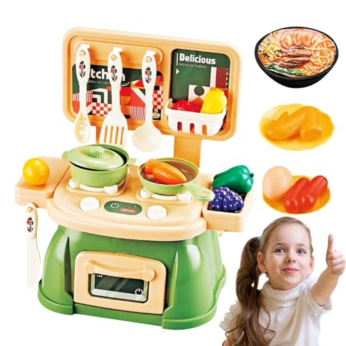 Buerfu Spielzeug-Kochset - 30 Artikel 45-teiliges immersives Kinderküchenset mit Spieltöpfen und Pfannen - Langlebiges Spielzeugküchenzubehör, lustiges Spielküchenzubehör als Geburtstagsgeschenk, von Buerfu