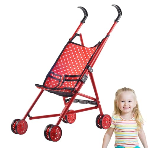 Puppenhaus Kinderwagen | Spielzeugpuppen B-uggy | Baby Doll Kinderwagen | Kinder Baby Puppe Kinderwagen Spielzeug Für Rollenspiele | Puppenwagen Ab 2 Jahre von Buerfu