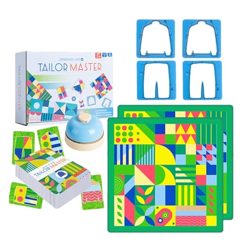 Tailor Master Kinderspielzeug zum pädagogischen Denken, Konzentrationstraining, Formanpassung, Brettspiel, Brettspiele für Kinder, Sortieren und Zuordnen für Lernspielzeug für Kleinkinder von Buerfu