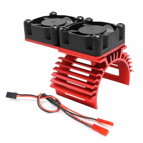 Bueyrfrq Motor-Doppelkühllüfter, Kühlkörper 380 540 550 3650 3660 Kühler 36 mm RC-Auto-Schiffsteil von Bueyrfrq