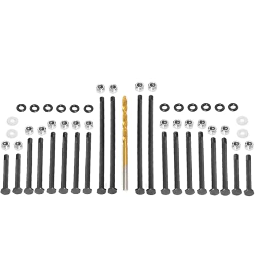 Bueyrfrq Versteifter A-Arm-Stift Aus Mittlerem Kohlenstoffstahl für Vorder- und Hinterradaufhängung für 1/8 6S- Slash 1/10- RC-Auto-Upgradeteile von Bueyrfrq