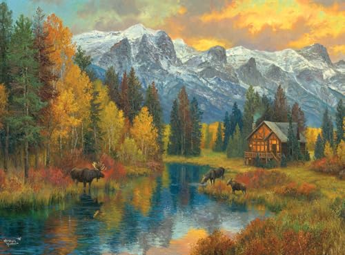 Buffalo Games - Abraham Hunter - Canadian Rockies - 1000 Teile Puzzle für Erwachsene herausforderndes Puzzle perfekt für Spieleabende - Fertige Puzzle-Größe ist von Buffalo Games