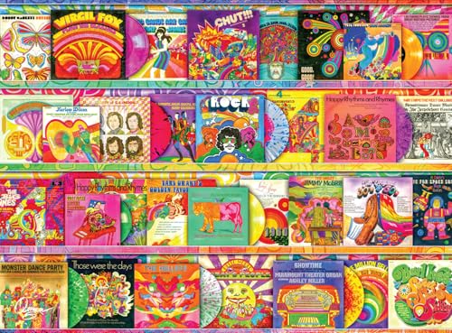 Buffalo Games - Aimee Stewart - Retro-Albumcover - 1000-teiliges Puzzle für Erwachsene herausforderndes Puzzle perfekt für Spieleabende - Fertige Puzzle-Größe ist 26,75 x 19,75 cm von Buffalo Games