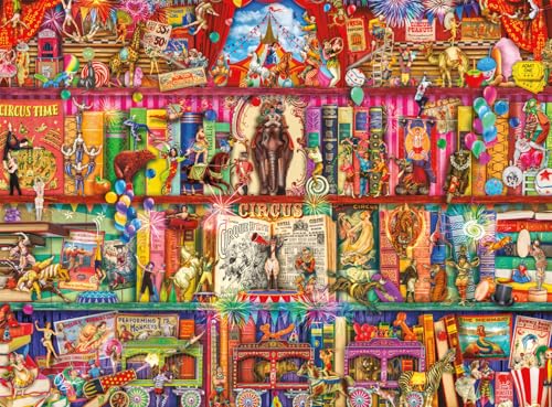 Buffalo Games - Aimee Stewart - Zirkus Extravaganza - 1000 Teile Puzzle für Erwachsene - Herausforderndes Puzzle perfekt für Spieleabende - Fertige Größe ist 26,75 x 19,75 cm von Buffalo Games