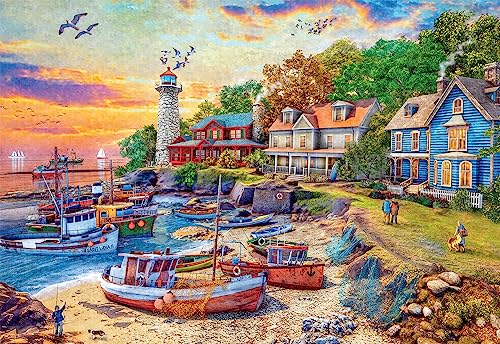 Buffalo Games - American Harbor Town - 2000 Teile Puzzle von Buffalo Games