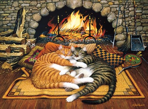 Buffalo Games - Charles Wysocki - All Burned Out - 1000-teiliges Puzzle für Erwachsene - Herausforderndes Puzzle perfekt für Spieleabende - Fertige Größe ist 26,75 x 19,75 cm von Buffalo Games