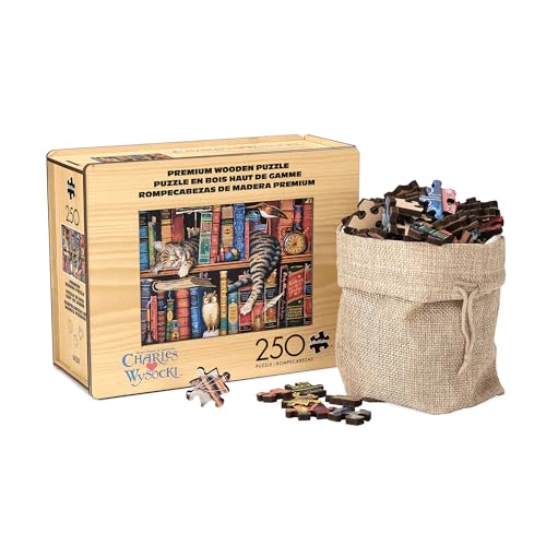 Buffalo Games Charles Wysocki – Frederick The Literate Wood Puzzle – Standardschnitt-Puzzleteile – 250-teiliges Puzzle von Buffalo Games