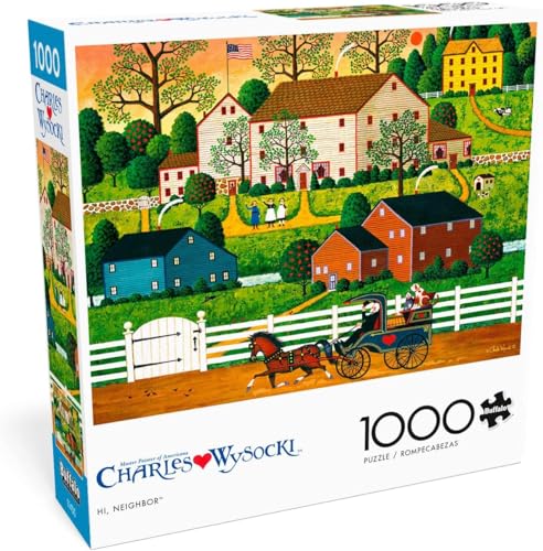 Buffalo Games Charles Wysocki – Hi, Nachbar! – 1000-teiliges Puzzle für Erwachsene, herausforderndes Puzzle, perfekt für Spieleabende, 1000 Teile, fertige Größe ist 26,75 x 19,75 cm, Mehrfarbig Buffalo Games Charles Wysocki – Hi, Nachbar! – 1000-teiliges Puzzle für Erwachsene, herausforderndes Puzzle, perfekt für Spieleabende, 1000 Teile, fertige Größe ist 26,75 x 19,75 cm, Mehrfarbig von Buffalo Games