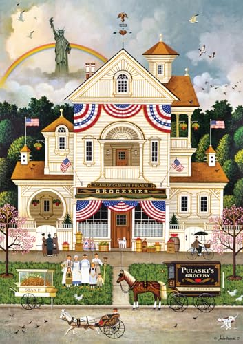 Buffalo Games - Charles Wysocki – Lady Liberty's Independence Day Enterprising – 500-teiliges Puzzle für Erwachsene, herausforderndes Puzzle – fertige Größe 21,25 x 15,00 Buffalo Games - Charles Wysocki – Lady Liberty's Independence Day Enterprising – 500-teiliges Puzzle für Erwachsene, herausforderndes Puzzle – fertige Größe 21,25 x 15,00 von Buffalo Games