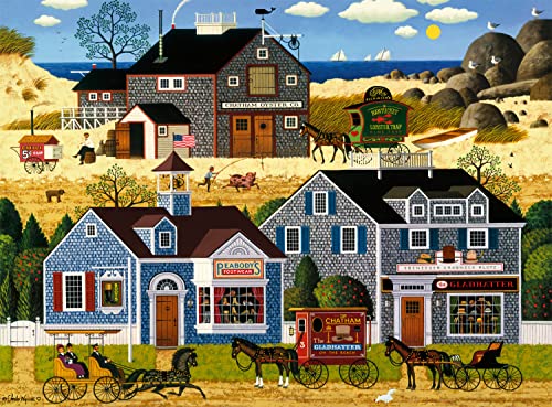 Buffalo Games - Charles Wysocki – Teufelsstein-Harbor – 1000-teiliges Puzzle für Erwachsene, herausforderndes Puzzle, perfekt für Spieleabende – 1000 Teile fertige Größe ist 67 x 50 cm von Buffalo Games