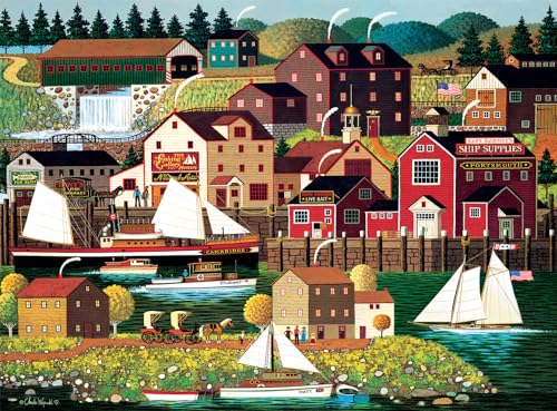 Buffalo Games - Charles Wysocki - The Cambridge - 1000-teiliges Puzzle für Erwachsene, herausforderndes Puzzle, perfekt für Spieleabende, Fertige Größe 26,75 x 19,75 cm von Buffalo Games