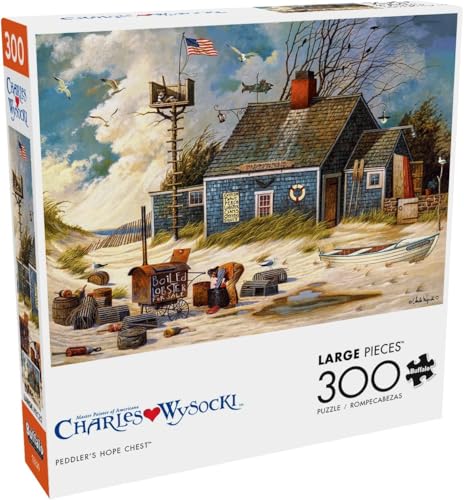 Buffalo Games Charles Wysocki – Truhe der Peddler's Hope – 300-teiliges Puzzle für Erwachsene – herausforderndes Puzzle perfekt für Spieleabende – Fertige Größe ist 21,25 x 15,00 cm Buffalo Games Charles Wysocki – Truhe der Peddler's Hope – 300-teiliges Puzzle für Erwachsene – herausforderndes Puzzle perfekt für Spieleabende – Fertige Größe ist 21,25 x 15,00 cm von Buffalo Games