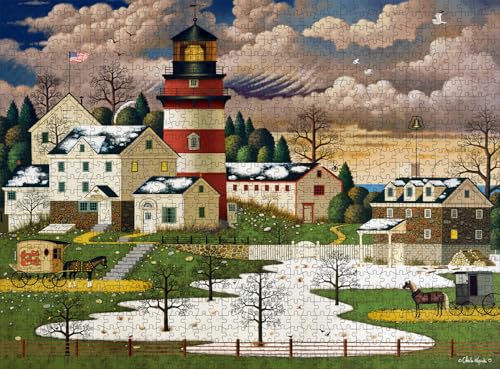 Buffalo Games - Charles Wysocki - Twilight Sentinel - 1000-teiliges Puzzle für Erwachsene, herausforderndes Puzzle, perfekt für Spieleabende, fertige Puzzle-Größe ist 26,75 x 19,75 cm von Buffalo Games