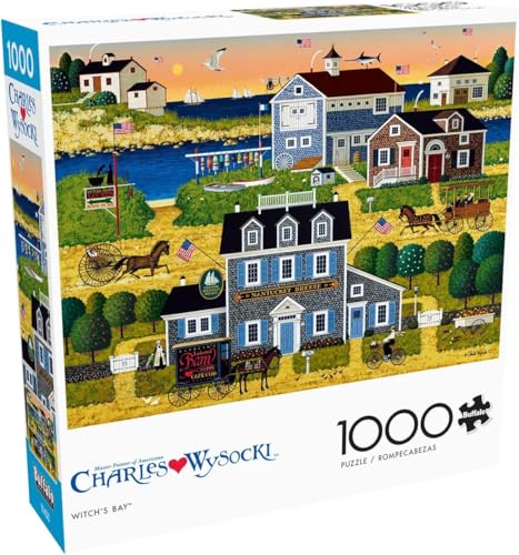 Buffalo Games - Charles Wysocki - Witch's Bay - 1000 Teile Puzzle für Erwachsene Herausforderndes Puzzle Perfekt für Spieleabende - Fertige Größe 26,75 x 19,75 Buffalo Games - Charles Wysocki - Witch's Bay - 1000 Teile Puzzle für Erwachsene Herausforderndes Puzzle Perfekt für Spieleabende - Fertige Größe 26,75 x 19,75 von Buffalo Games