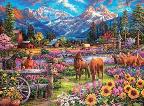 Buffalo Games Chuck Pinson – Free to Roam – 1000-teiliges Puzzle für Erwachsene, herausforderndes Puzzle, perfekt für Spieleabende – Fertige Größe 26,75 x 19,75 cm von Buffalo Games