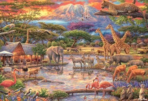 Buffalo Games - Chuck Pinson - Wildes Afrika - 2000 Teile Puzzle für Erwachsene herausforderndes Puzzle perfekt für Spieleabende - Fertige Puzzle-Größe ist 38,50 x 26,50 Buffalo Games - Chuck Pinson - Wildes Afrika - 2000 Teile Puzzle für Erwachsene herausforderndes Puzzle perfekt für Spieleabende - Fertige Puzzle-Größe ist 38,50 x 26,50 von Buffalo Games