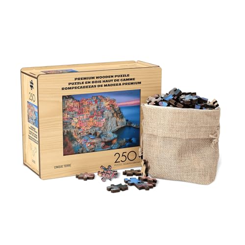 Buffalo Games - Cinque Terre Holzpuzzle - Standardschnitt-Puzzleteile - 250-teiliges Puzzle von Buffalo Games