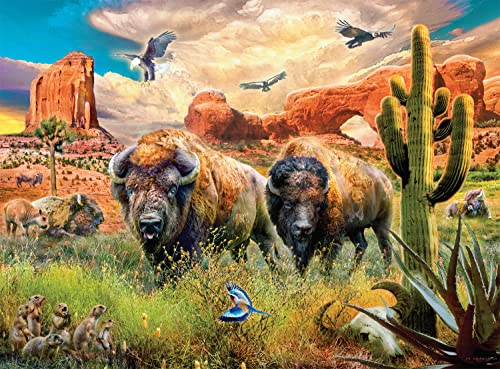 Buffalo Games - Darrell Bush - Bison Rangelands - 1000 Teile Puzzle von Buffalo Games