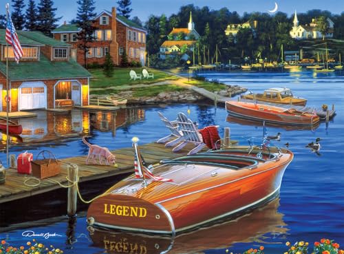 Buffalo Games - Darrell Bush - Legend of The Lake - 1000 Teile Puzzle für Erwachsene Herausforderndes Puzzle perfekt für Spieleabende - Fertige Puzzle-Größe ist 26,75 x 19,75 cm von Buffalo Games