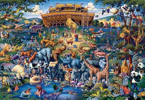 Buffalo Games Dowdle – Arche Noah – 1500 Teile Puzzle für Erwachsene herausforderndes Puzzle perfekt für Spieleabende – Fertige Größe 31,50 x 23,50, Mehrfarbig von Buffalo Games