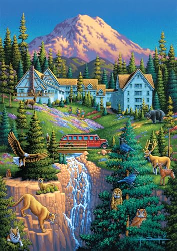 Buffalo Games - Eric Dowdle – Mount Rainier – 300-teiliges Puzzle für Erwachsene, herausforderndes Puzzle, perfekt für Spieleabende – fertige Puzzle-Größe ist 21,25 x 15,00 cm von Buffalo Games