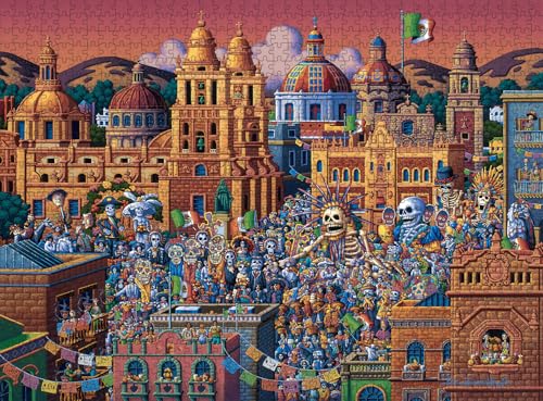 Buffalo Games - Eric Dowdle - Tag der Toten - 1000-teiliges Puzzle für Erwachsene herausforderndes Puzzle perfekt für Spieleabende - Fertige Puzzle-Größe ist 26,75 x 19,75 cm von Buffalo Games