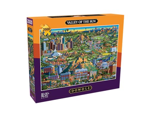 Buffalo Games - Eric Dowdle - Tal der Sonne - 2000 Teile Puzzle für Erwachsene herausforderndes Puzzle perfekt für Spieleabende - Fertige Größe ist 38,50 x 26,50 cm von Buffalo Games