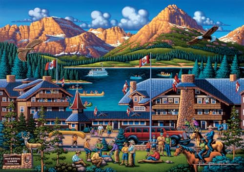 Buffalo Games - Eric Dowdle - Waterton Lakes National Park - 300-teiliges Puzzle für Erwachsene, herausforderndes Puzzle, perfekt für Spieleabende - Fertige Puzzle-Größe ist 21,25 x 15,00 cm von Buffalo Games