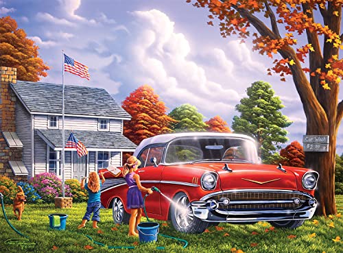 Buffalo Games - Geno Peoples - Classic Car Wash - 1000 Teile Puzzle von Buffalo Games