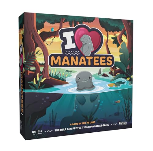 Buffalo Games - I Heart Manatees - Manatee Habitat Building Game - Deck Building and Strategy - Eric Lang Game - Ab 10 Jahren von Buffalo Games