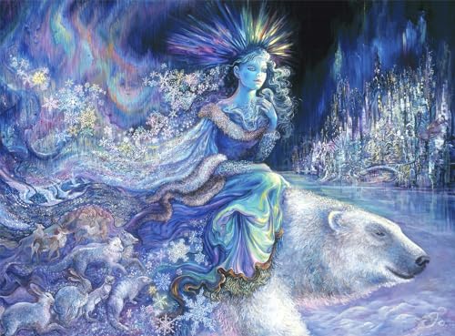 Buffalo Games Josephine Wall – Polarprinzessin – 1000-teiliges Puzzle für Erwachsene – herausforderndes Puzzle perfekt für Spieleabende – Fertige Größe ist 26,75 x 19,75 cm von Buffalo Games