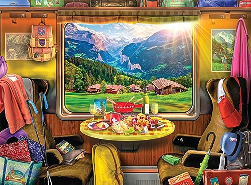 Buffalo Games - Lars Stewart - Schweizer Zugfahrt - Puzzle mit 1000 Teilen von Buffalo Games