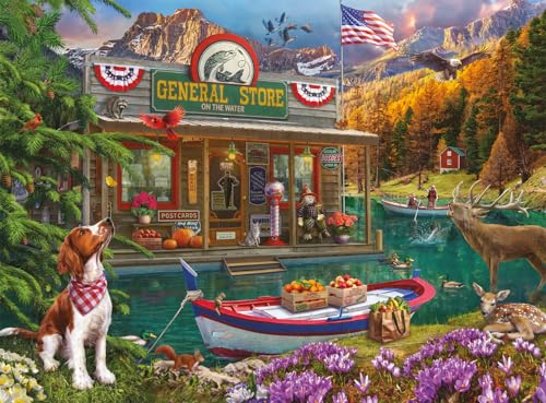 Buffalo Games Lena – Country Life – Floating Country Store – 1000-teiliges Puzzle für Erwachsene – herausforderndes Puzzle perfekt für Spieleabende – Fertige Größe ist 26,75 x 19,75 cm von Buffalo Games