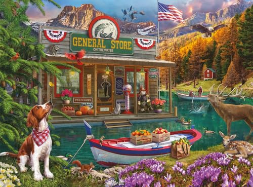 Buffalo Games Lena – Country Life – Floating Country Store – 1000-teiliges Puzzle für Erwachsene – herausforderndes Puzzle perfekt für Spieleabende – Fertige Größe ist 26,75 x 19,75 cm Buffalo Games Lena – Country Life – Floating Country Store – 1000-teiliges Puzzle für Erwachsene – herausforderndes Puzzle perfekt für Spieleabende – Fertige Größe ist 26,75 x 19,75 cm von Buffalo Games