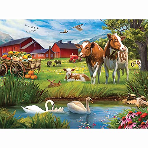 Buffalo Games - Lena - Fall at The Farm - 1000 Teile Puzzle für Erwachsene, herausforderndes Puzzle, perfekt für Spieleabende - Fertige Puzzle-Größe ist 26,75 x 19,75 cm von Buffalo Games