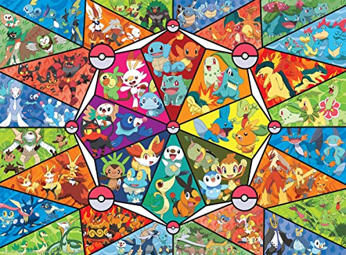 Buffalo Games - Pokemon – Buntglas-Starter – 1000 Teile Puzzle von Buffalo Games