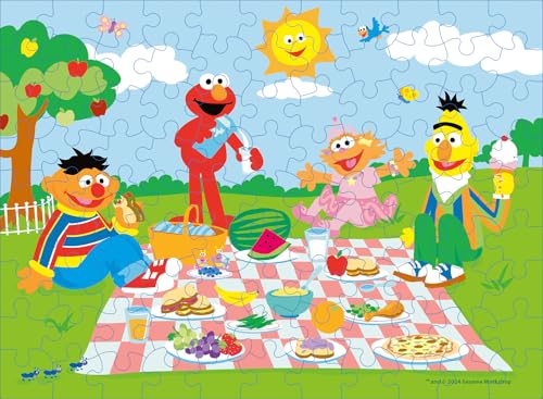 Buffalo Games - Sesame Workshop - Sunny Day Sesam - 100-teiliges Puzzle für Familien herausforderndes Puzzle perfekt für Spieleabende - Fertige Puzzle-Größe ist 15,00 x 11,00 von Buffalo Games