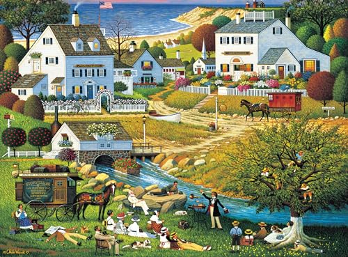 Buffalo Games - Silver Select - Charles Wysocki - Hound of The Baskervilles - 1000 Teile Puzzle für Erwachsene Herausforderndes Puzzle Perfekt für Spieleabende - 26,75 x 19,75 von Buffalo Games