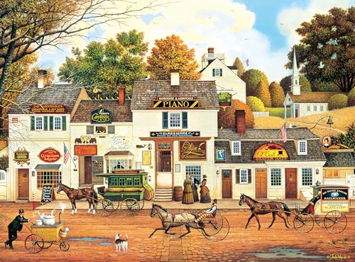 Buffalo Games - Silver Select - Charles Wysocki - Old Cape Cod - 1000-teiliges Puzzle für Erwachsene, herausforderndes Puzzle, perfekt für Spieleabende - Fertige Größe 26,75 x 19,75 cm von Buffalo Games