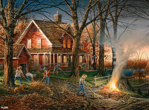 Buffalo Games Terry Redlin – Herbstabend – 1000-teiliges Puzzle für Erwachsene – herausforderndes Puzzle perfekt für Spieleabende – Fertige Größe ist 26,75 x 19,75 cm von Buffalo Games