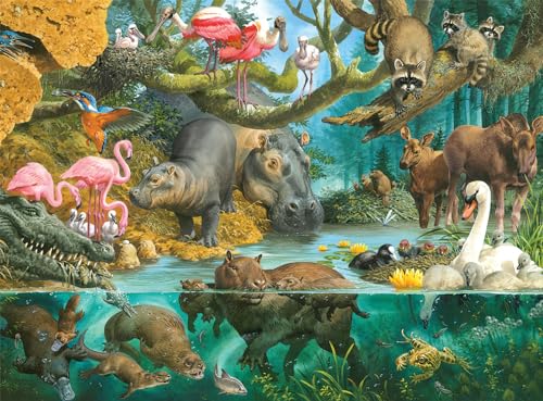 Buffalo Games - Waterside Nursery – 1000-teiliges Puzzle für Erwachsene, herausforderndes Puzzle, perfekt für Spieleabende – fertige Größe 26,75 x 19,75 von Buffalo Games