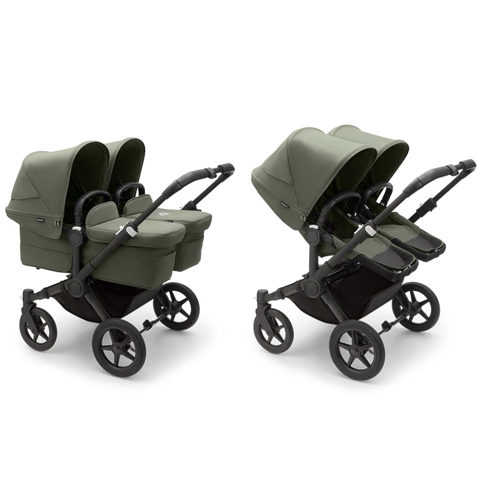 Bugaboo Donkey5 Complete - Black/Forest Green/Forest Green - Twin von Bugaboo