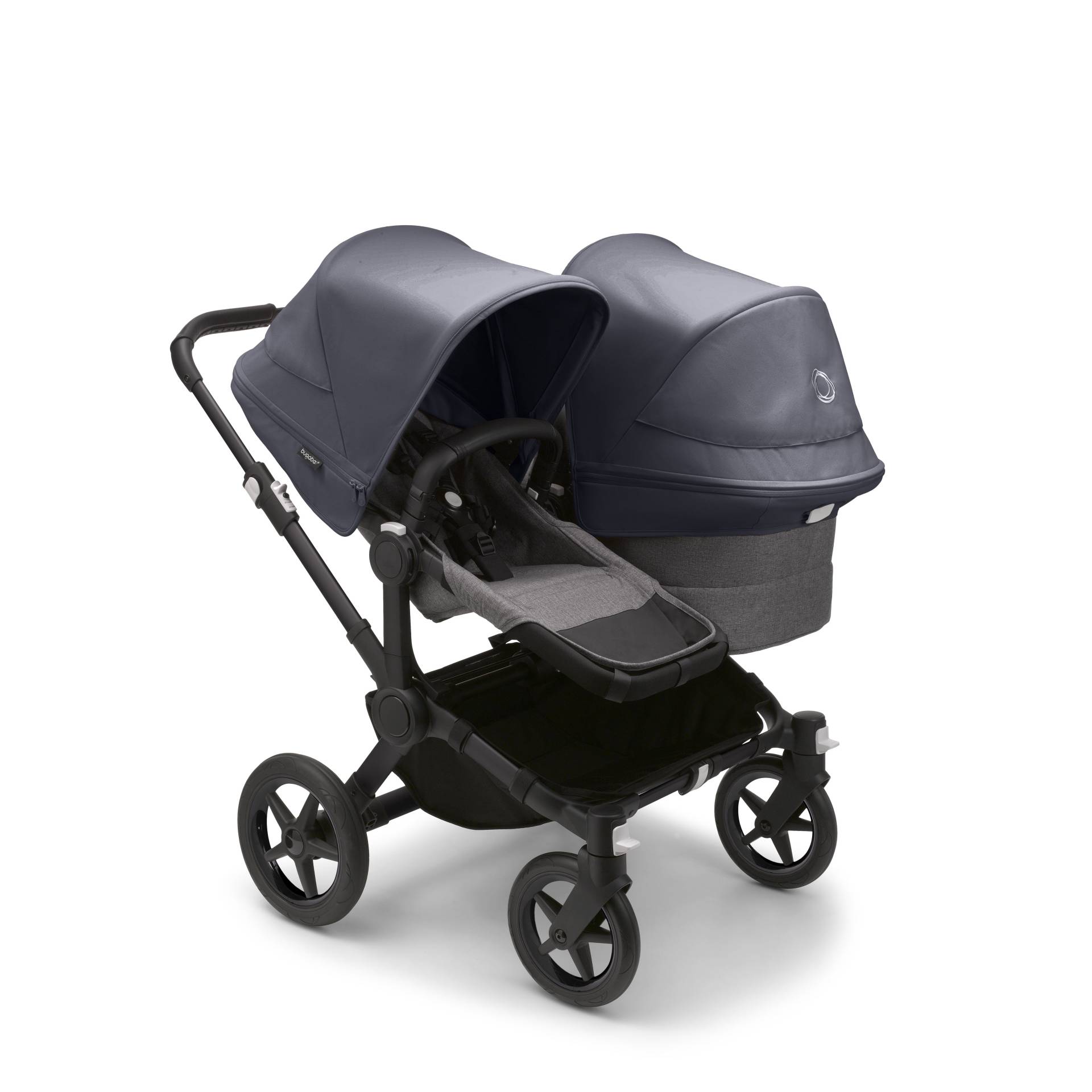 Bugaboo Donkey5 Duo Stroller - Black/Grey Melange von Bugaboo