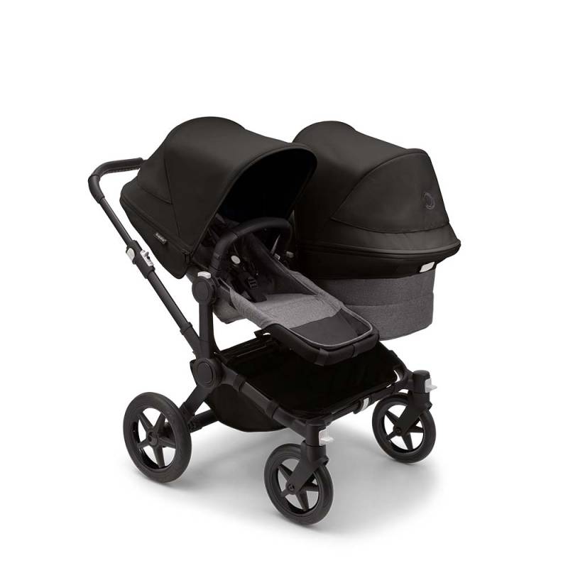 Bugaboo Donkey5 Duo Stroller - Black/Grey Melange von Bugaboo