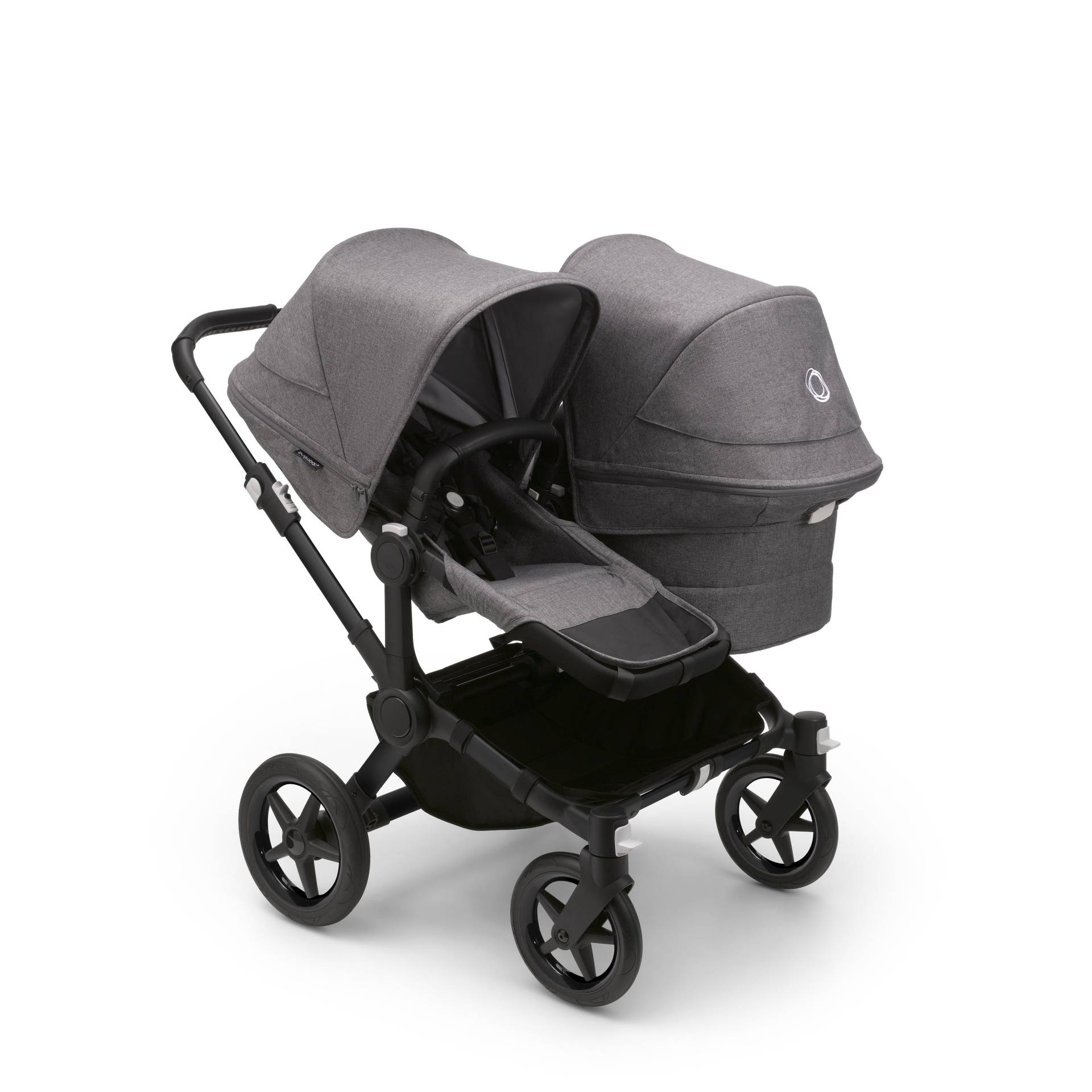 Bugaboo Donkey5 Duo Stroller - Black/Grey Melange von Bugaboo