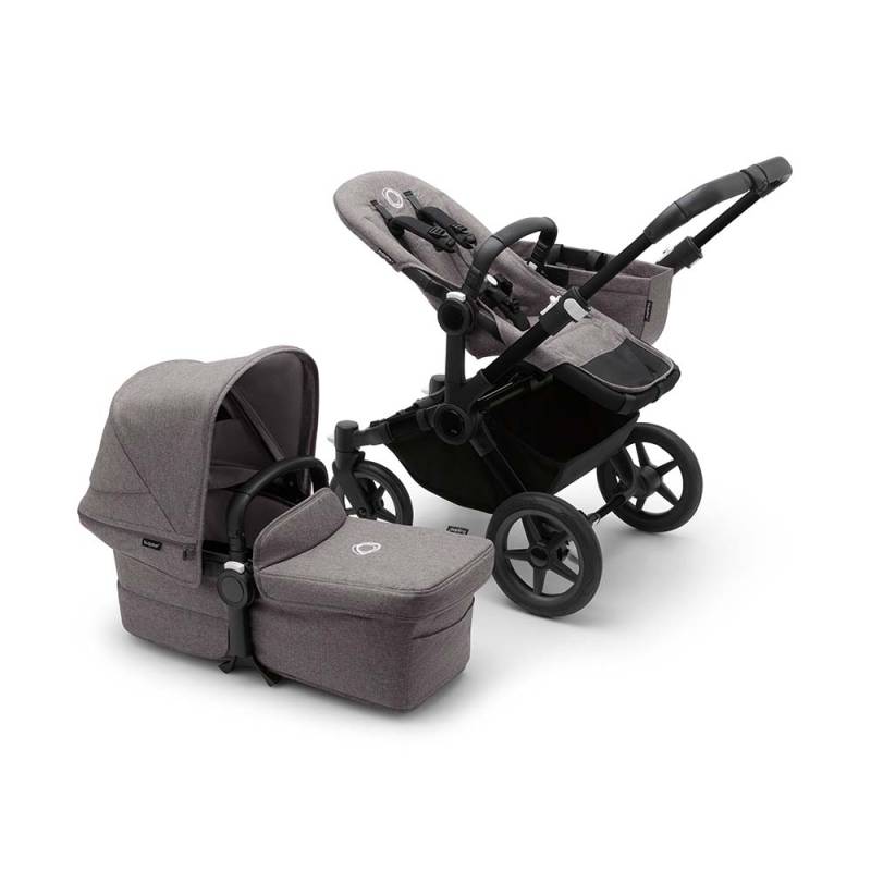 Bugaboo Donkey5 Mono Stroller - Black/Grey Melange von Bugaboo